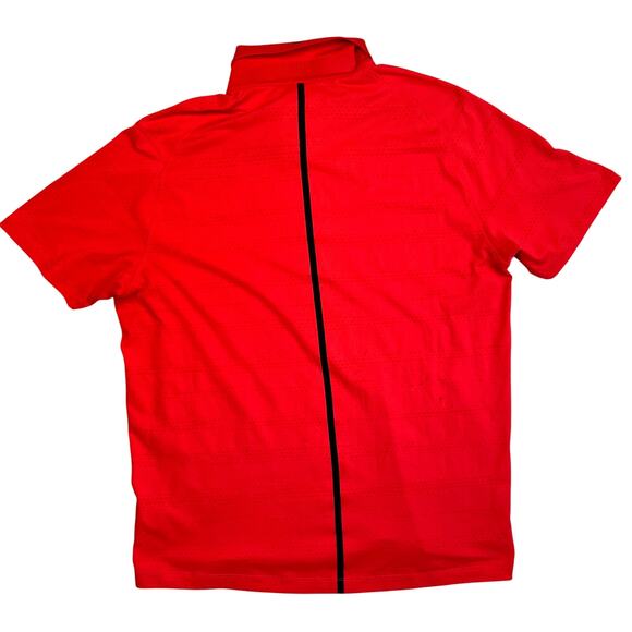 Nike Tiger Woods Polo Shirt Mens Large Red Dri Fit Golf Casual Performance - Picture 2 of 7